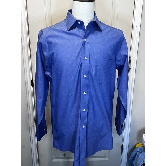 Brooks Brothers Dress Shirt Size 16-34 Mens‎ Blue - Picture 1 of 5